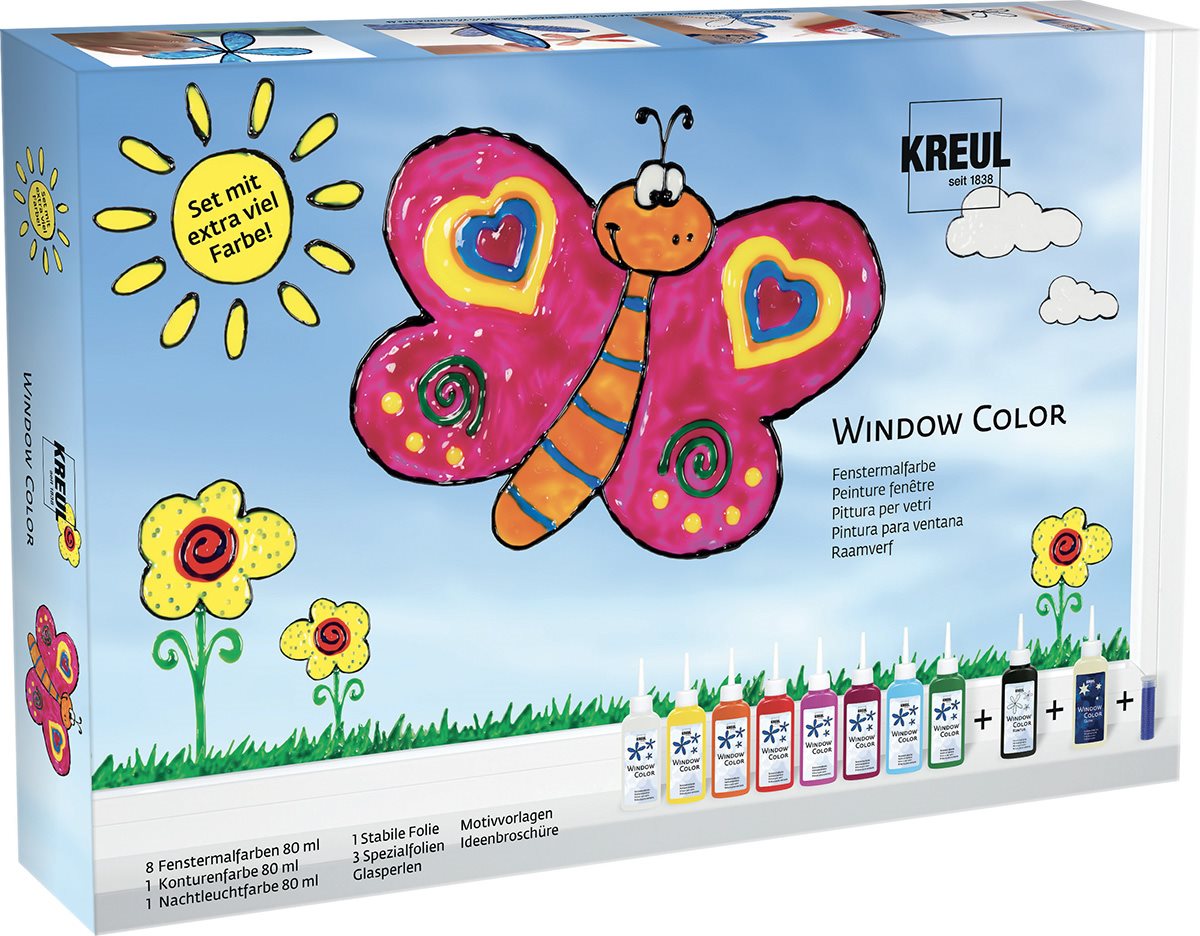 KREUL barvy na sklo Window Color v různých odstínech