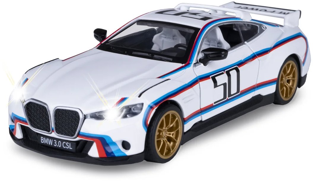 Jamara BMW 3.0 CSL Diecast 1:34 bílé včetně baterií