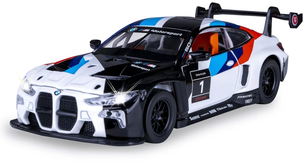 Jamara BMW M4 GT3 Diecast 1:32 bílé včetně baterií