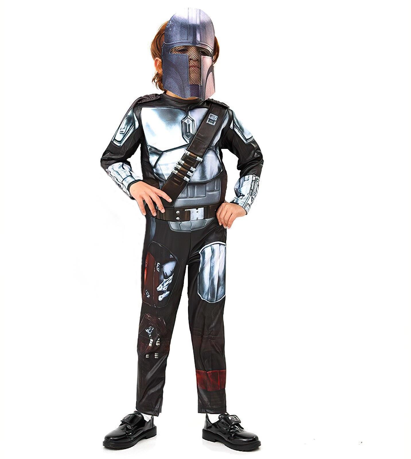FunCo Dětský kostým Star Wars Mandalorian s maskou 98-110 S