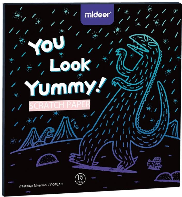 Mideer stírací papír- dinosaurus