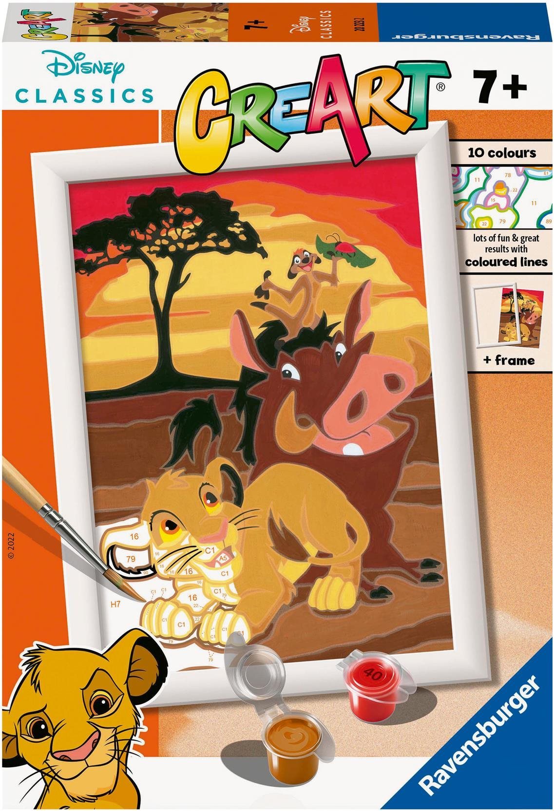 Ravensburger Kreativní a výtvarné hračky 202232 CreArt Disney: Lví král