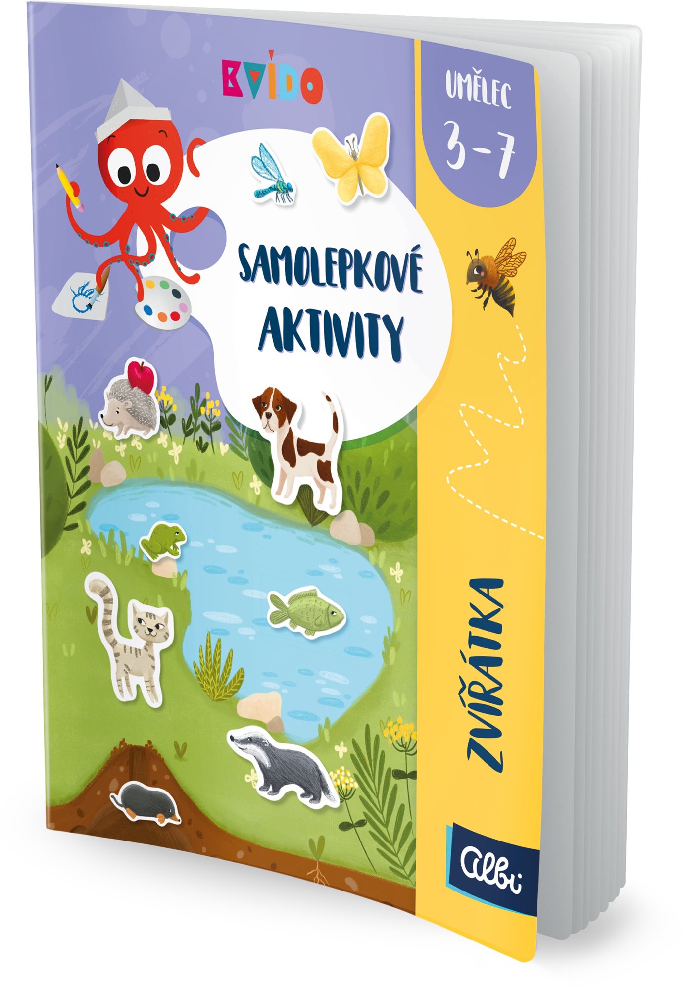 Kvído - Aktivity se samolepkami - Zvířátka