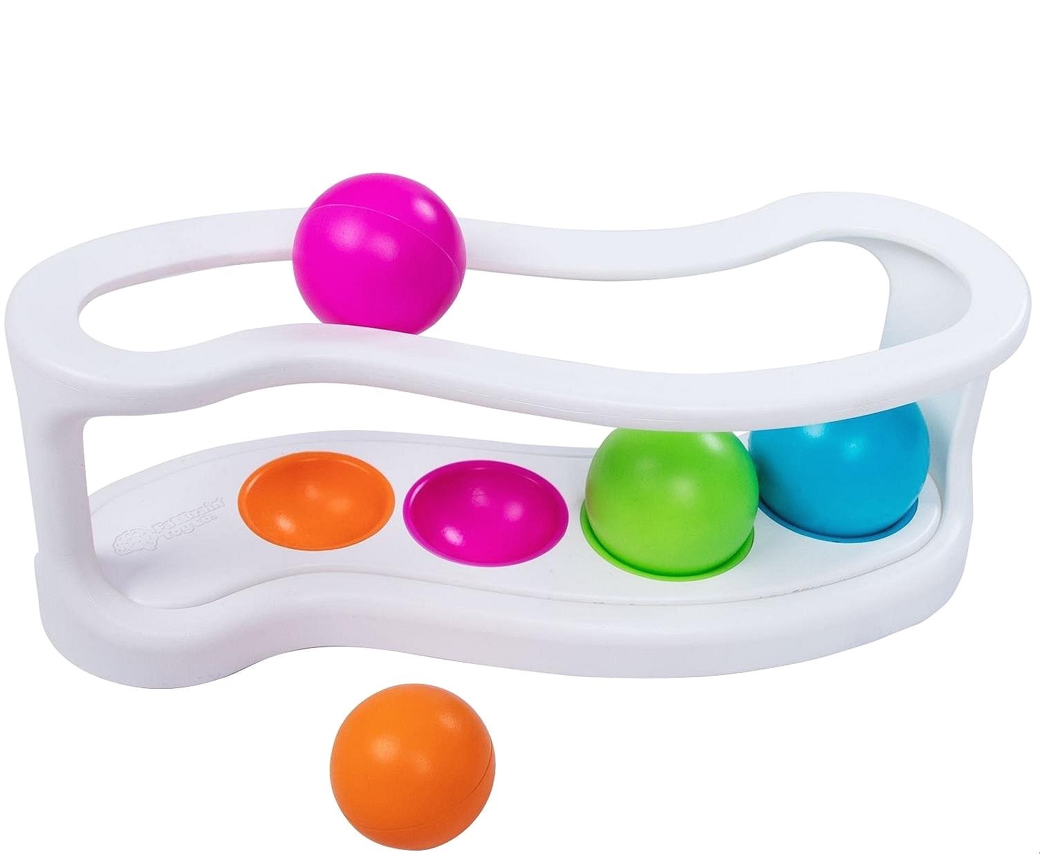 Fat Brain Vkládačka s míčky chrastící 30,5 cm