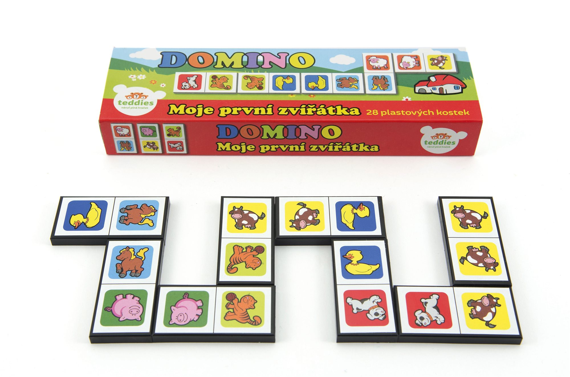 Teddies Domino Moje první zvířátka 28ks společenská hra