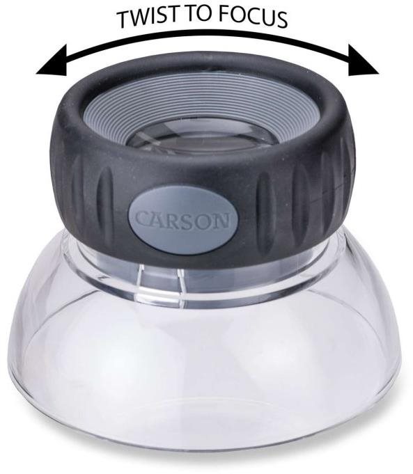 Carson LumiLoupe Plus Příložní lupa (6x) LO-06