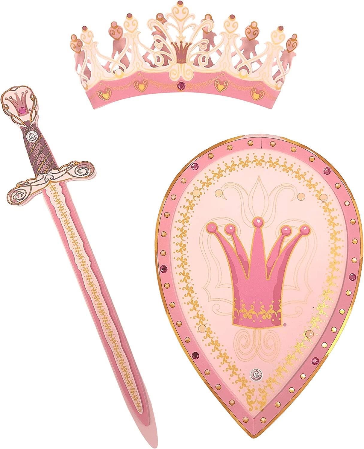 Liontouch Královna Rosa set - Meč, štít a koruna