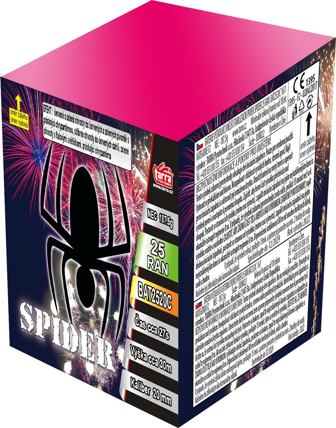 Ohňostroj - Baterie výmetnic spider 25 ran