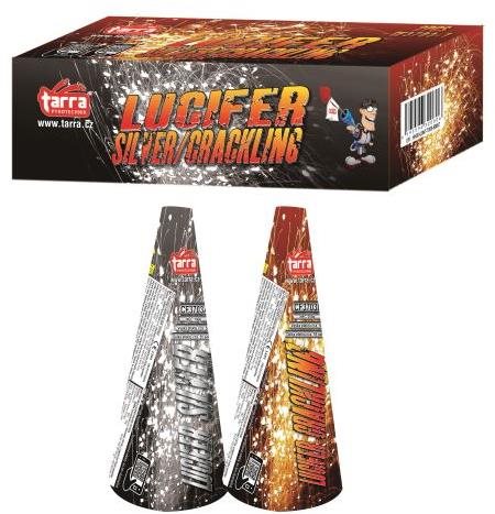 Fontány lucifer silver / crackling - 2 ks