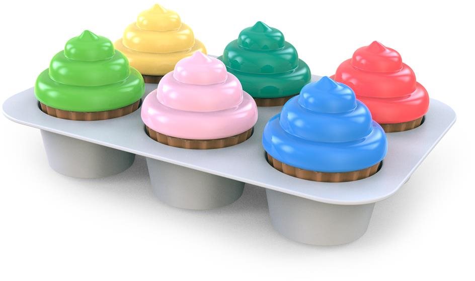 BRIGHT STARTS Hračka vkládačka Cupcakes, 3m+