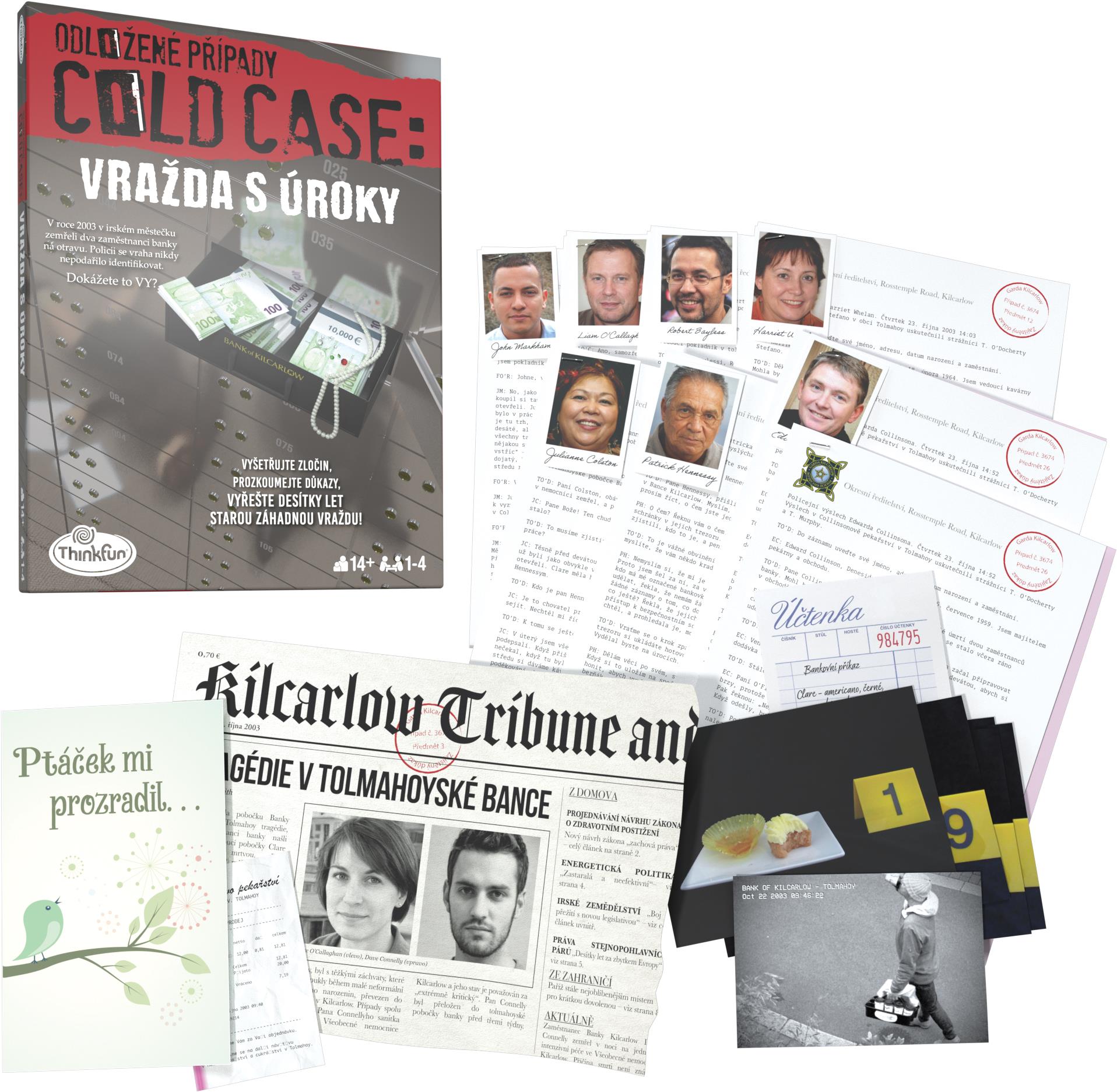 ThinkFun Odložené případy: Vražda s úroky