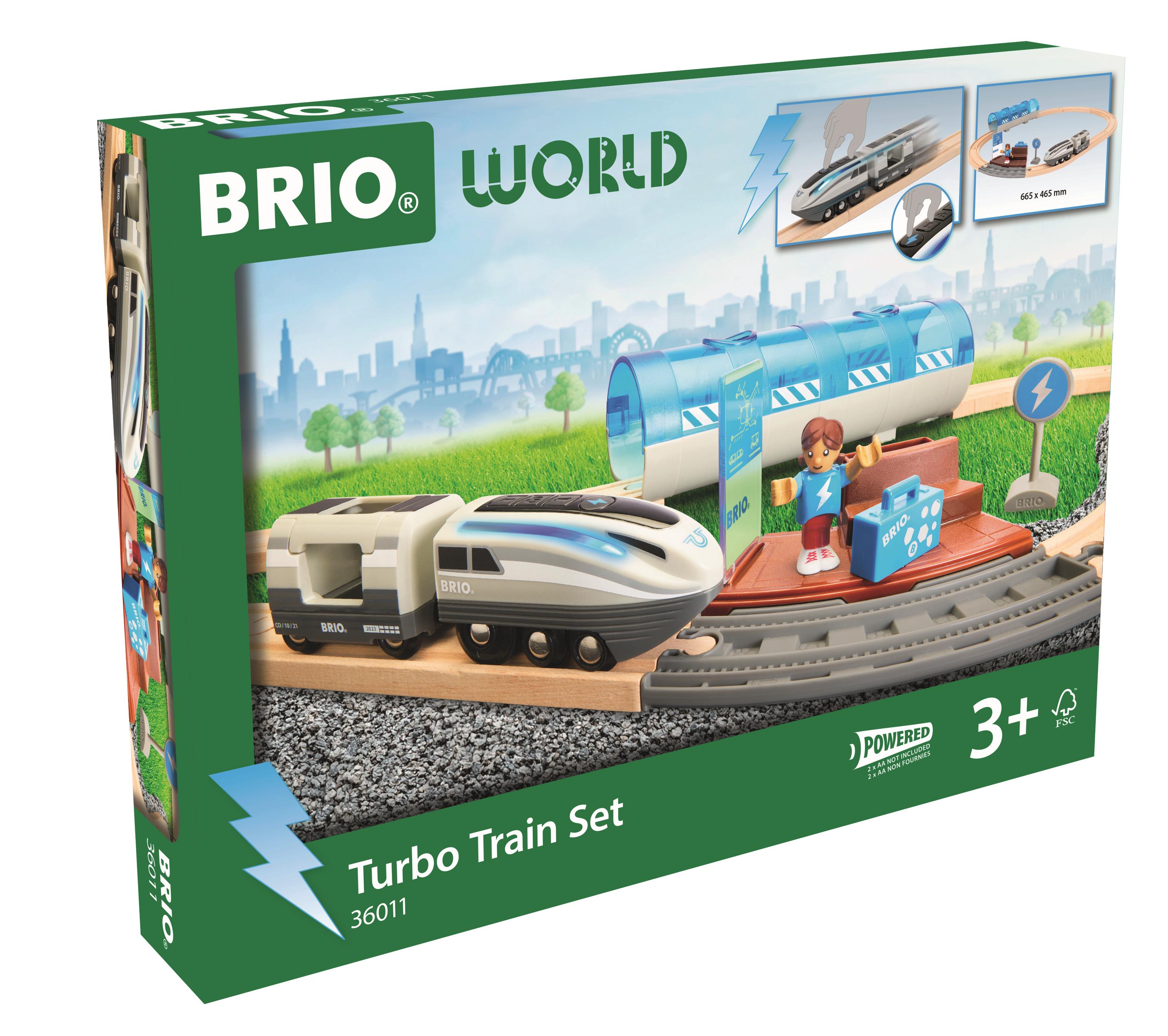 Brio Herní sety 36011 Vlaková sada s turbo vlakem