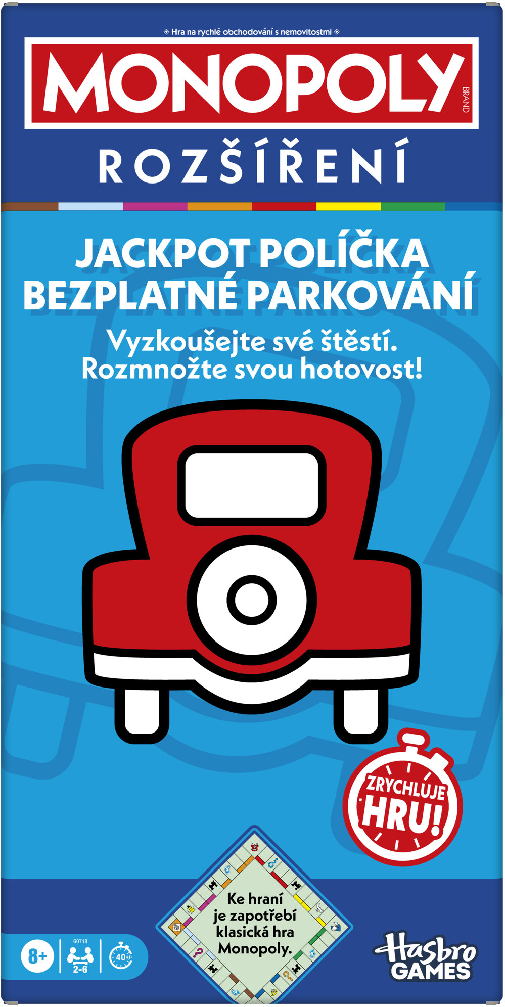Hasbro Monopoly Rozšíření Jackpot Políčka Bezplatné Parkování CZ Verze