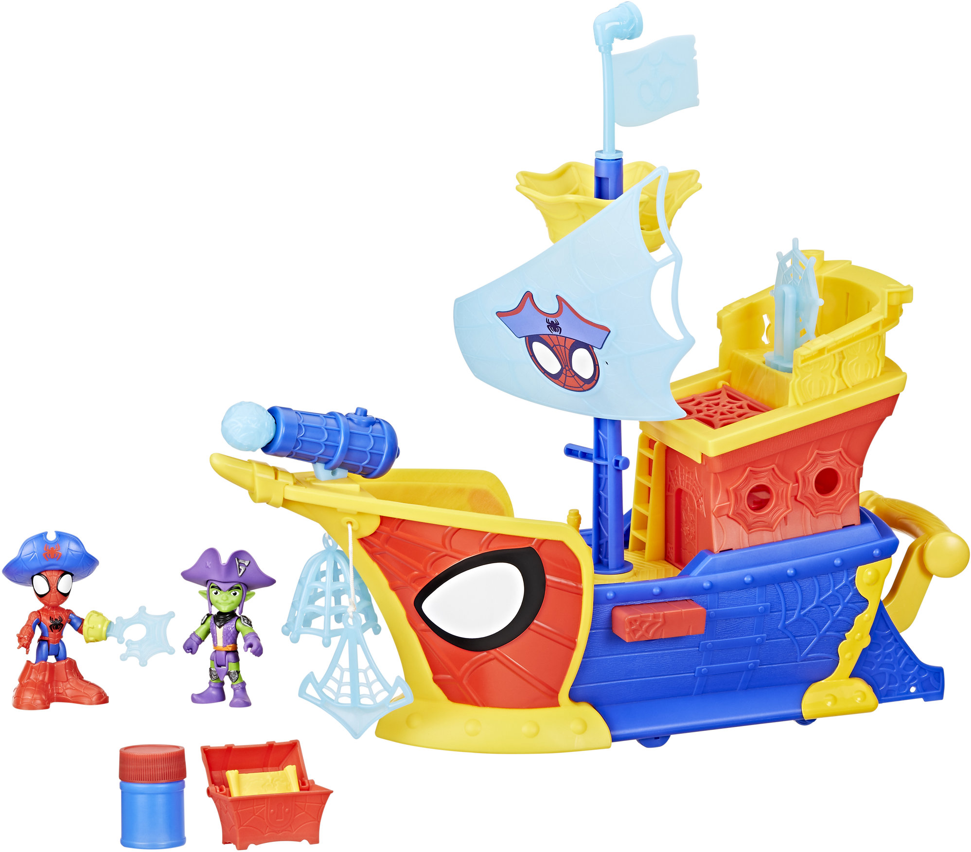 HASBRO - Spider-Man Spidey a jeho úžasní přátelé - Pirátská loď s bublifukem