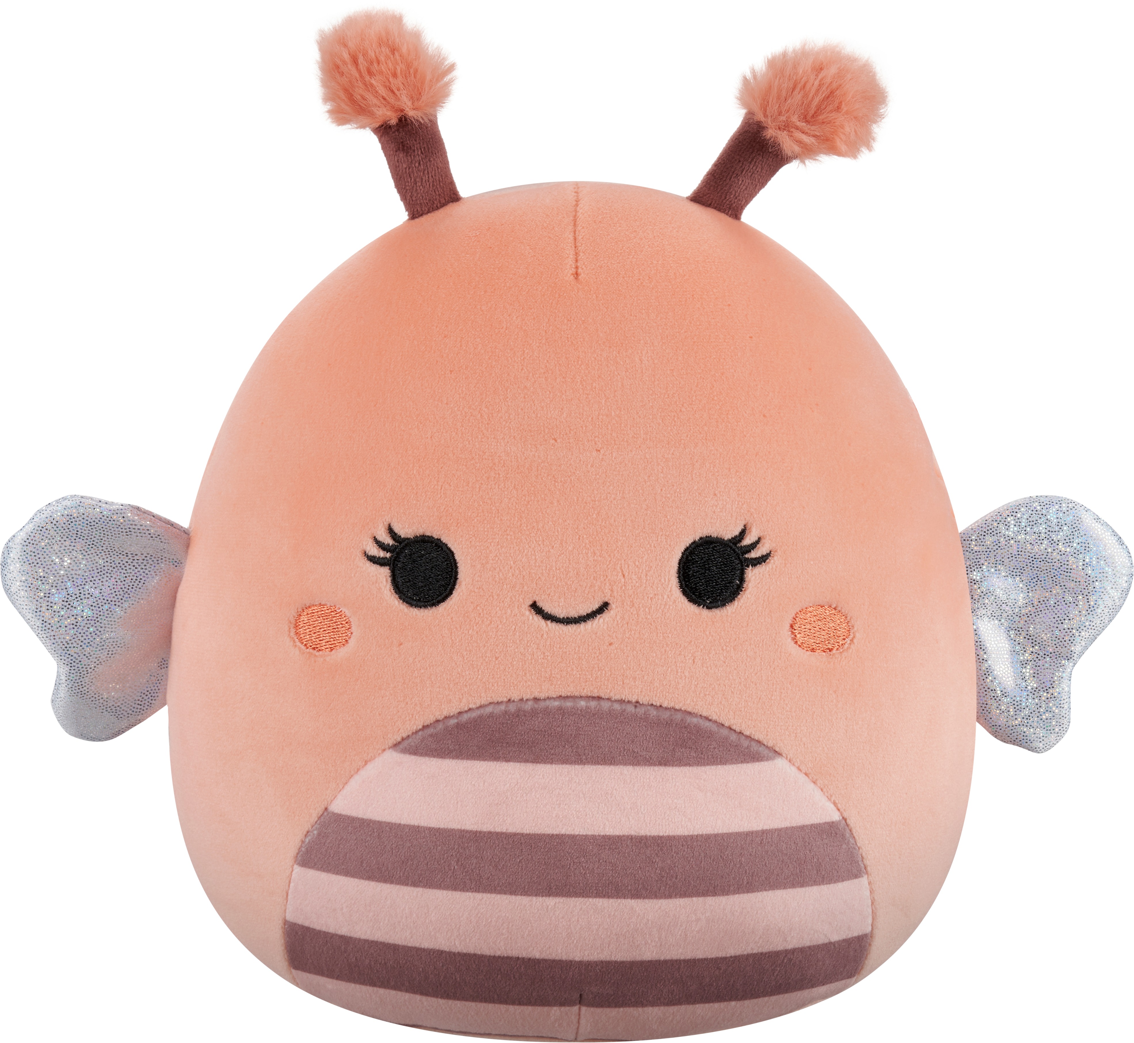 Squishmallows Lili – broskvová včela s chlupatými tykadly