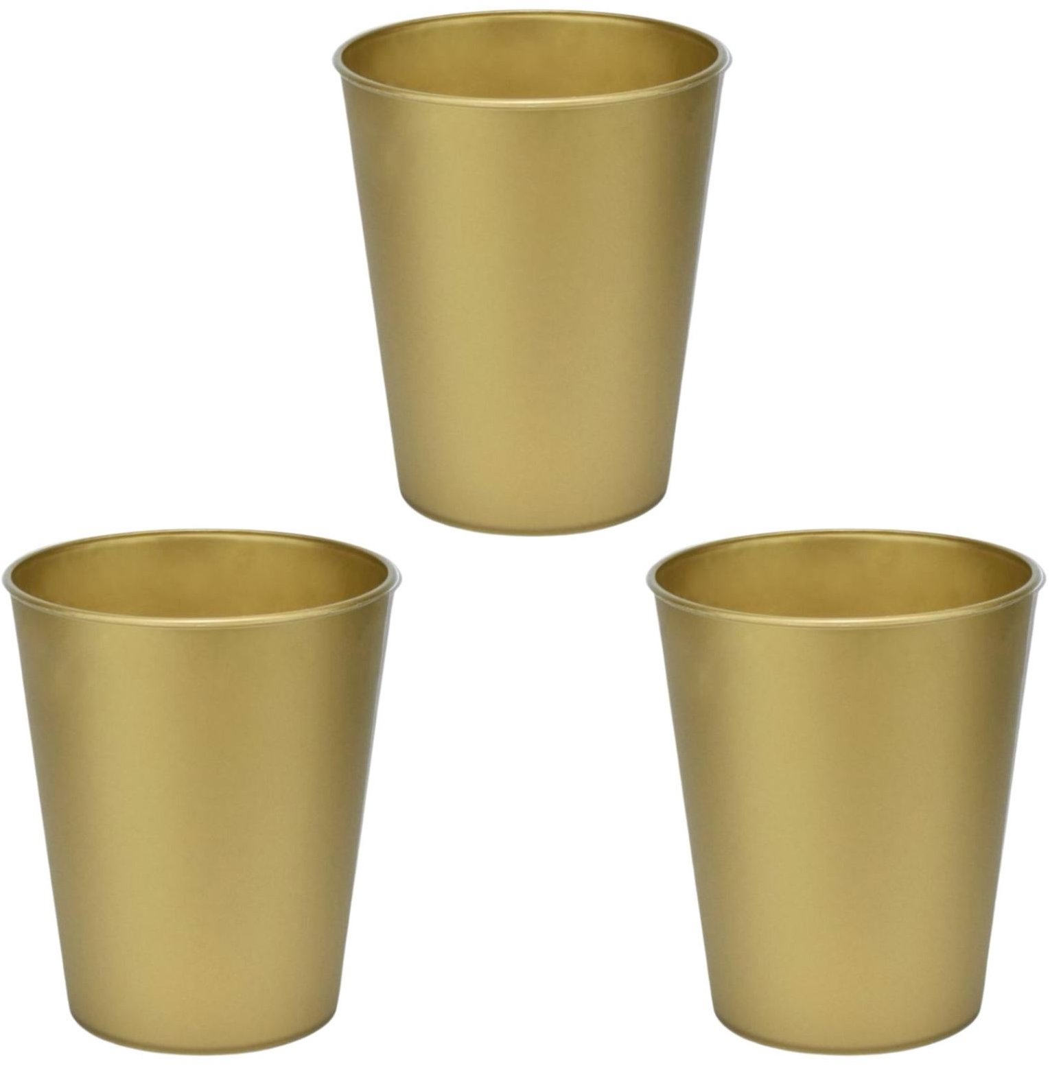 GODAN Plastový párty kelímek zlatý/silvestr 250 ml, 3 ks