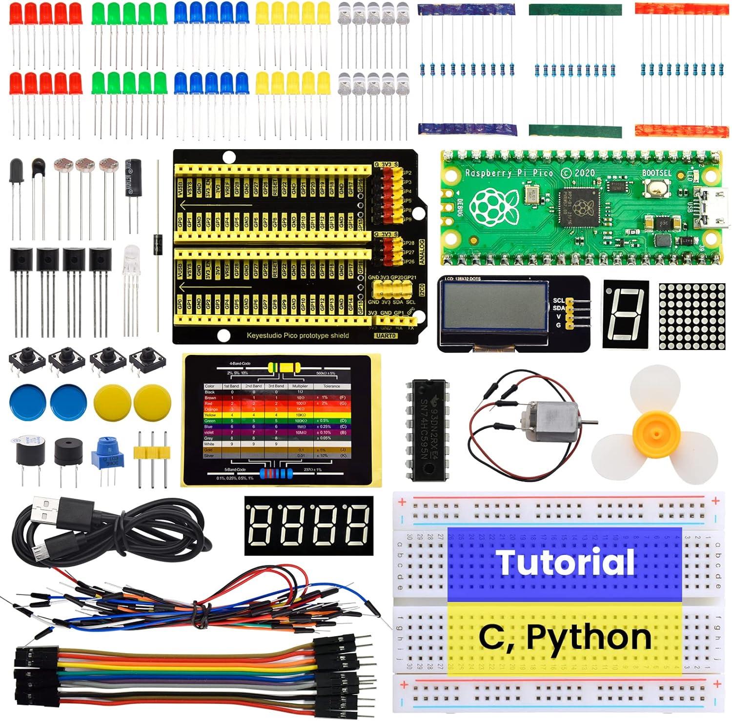 Keyestudio Arduino Raspberry PI Pico výuková sada - basic edition