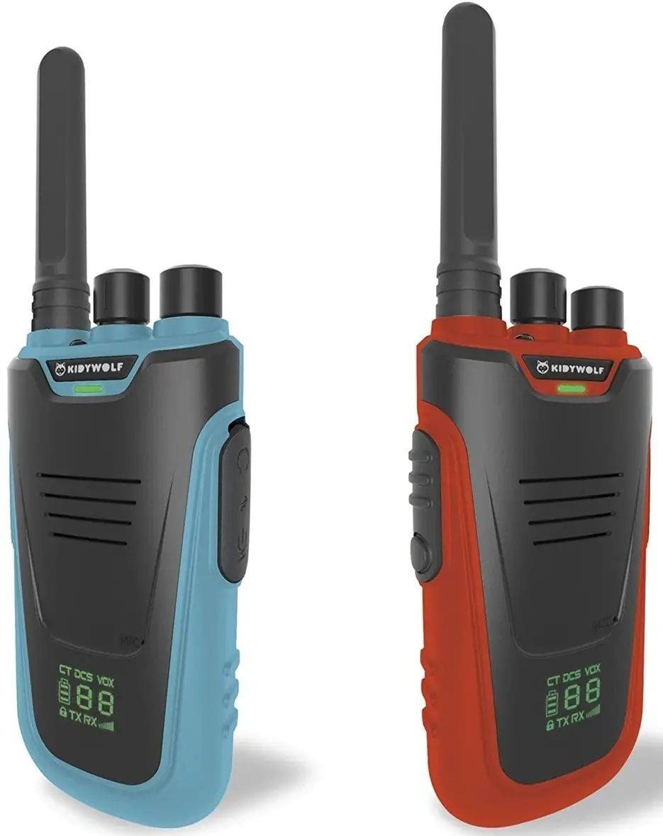 Kidywolf sada dětských vysílaček Kidytalk, modrá a červená