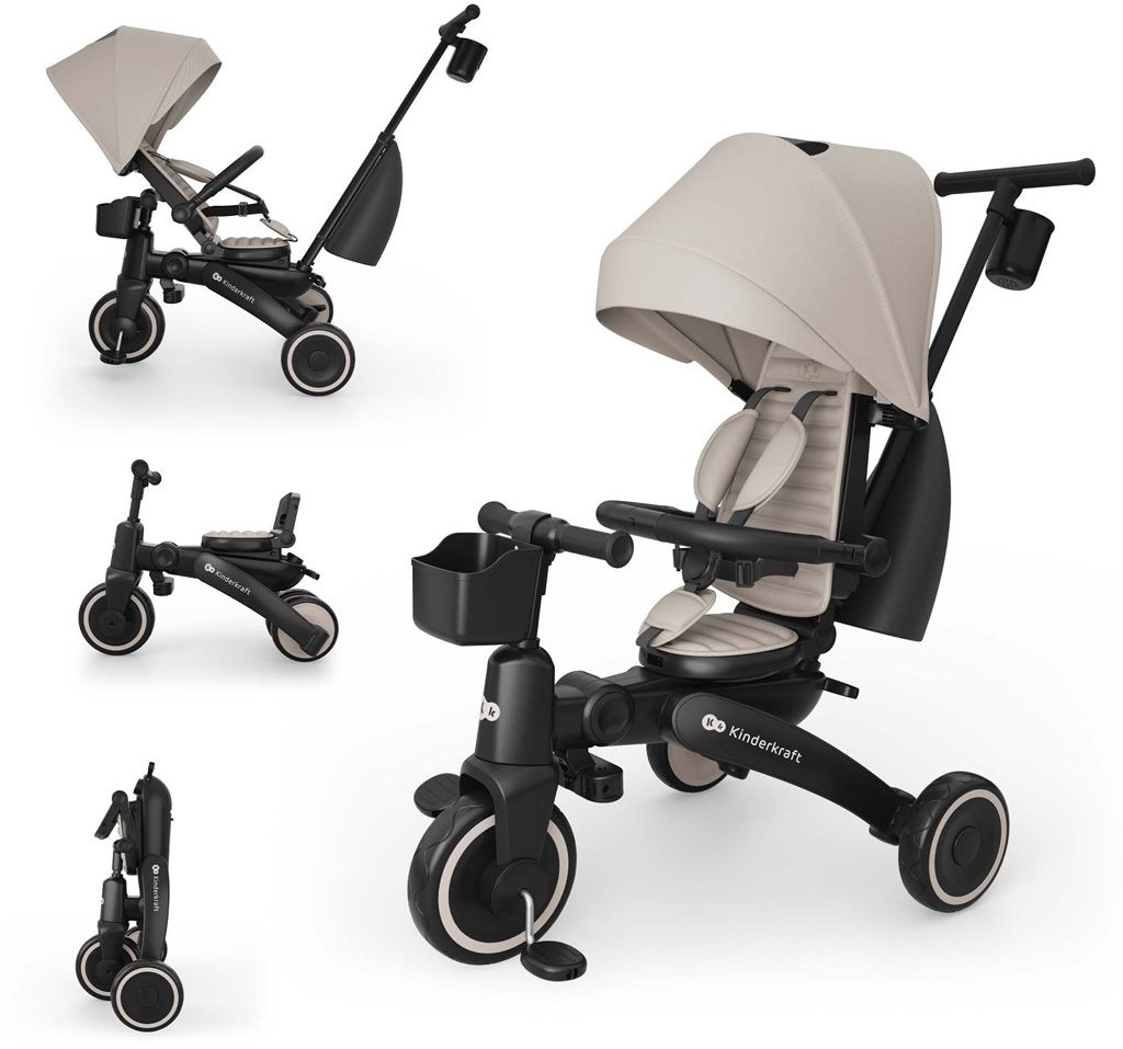Kinderkraft Tříkolka Jazz 3 Beige, 9 m+