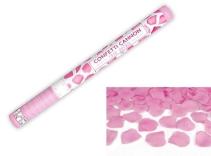 Párty konfety 60 cm - růžové okvětní lístky - svatba / valentýn