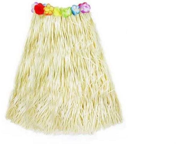 Rappa Sukně havaj dětská 45 cm přírodní