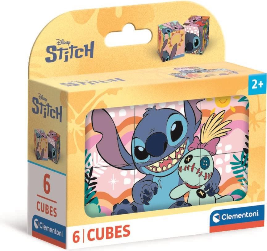 Clementoni Obrázkové kostky 6 kostek Stitch