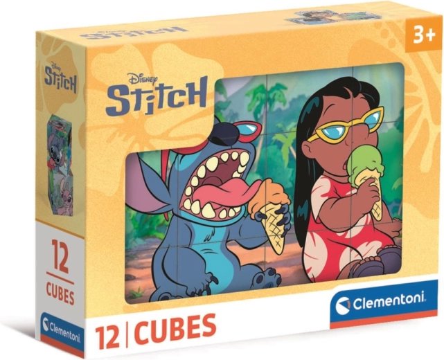 Clementoni Obrázkové kostky 12 kostek Stitch