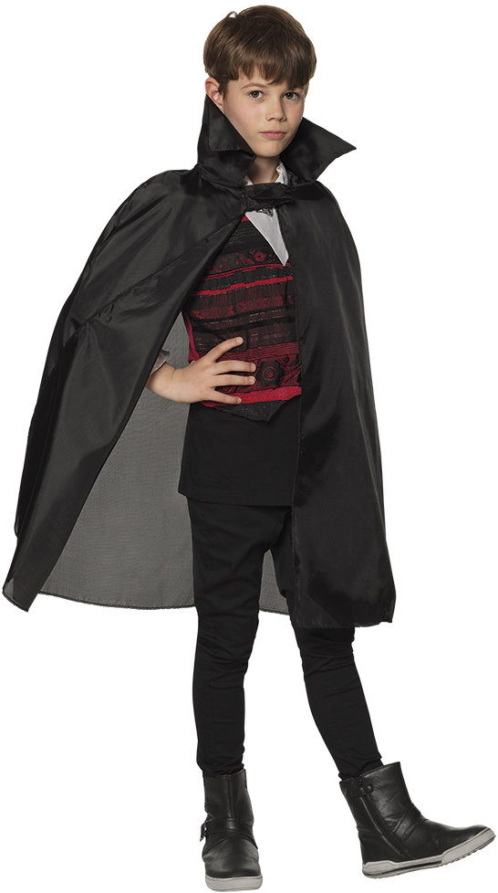 Boland Černý plášť s límcem dětský 75 cm