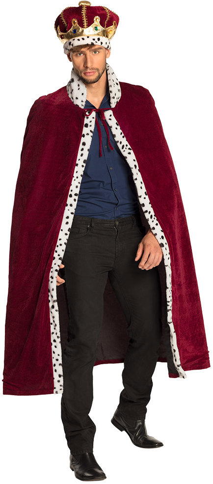 Boland Královský plášť s čepicí červený 140 cm