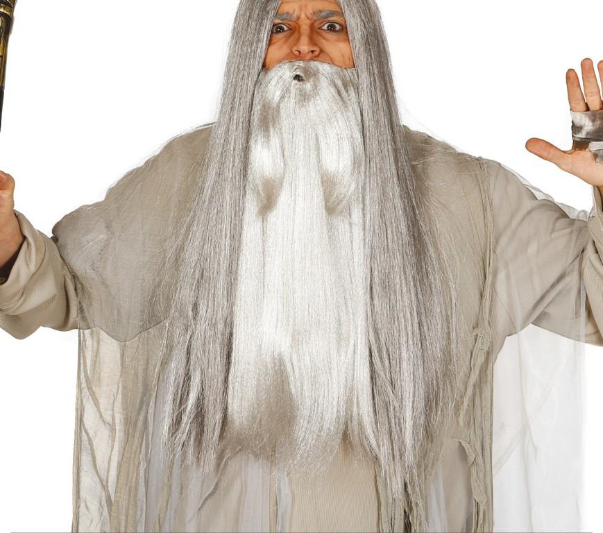 GUIRCA Šedé extra dlouhé vousy Gandalf