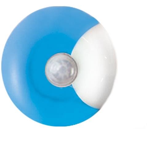 Dětská noční lampička ACA Lighting LED, soumrakový senzor, modrá