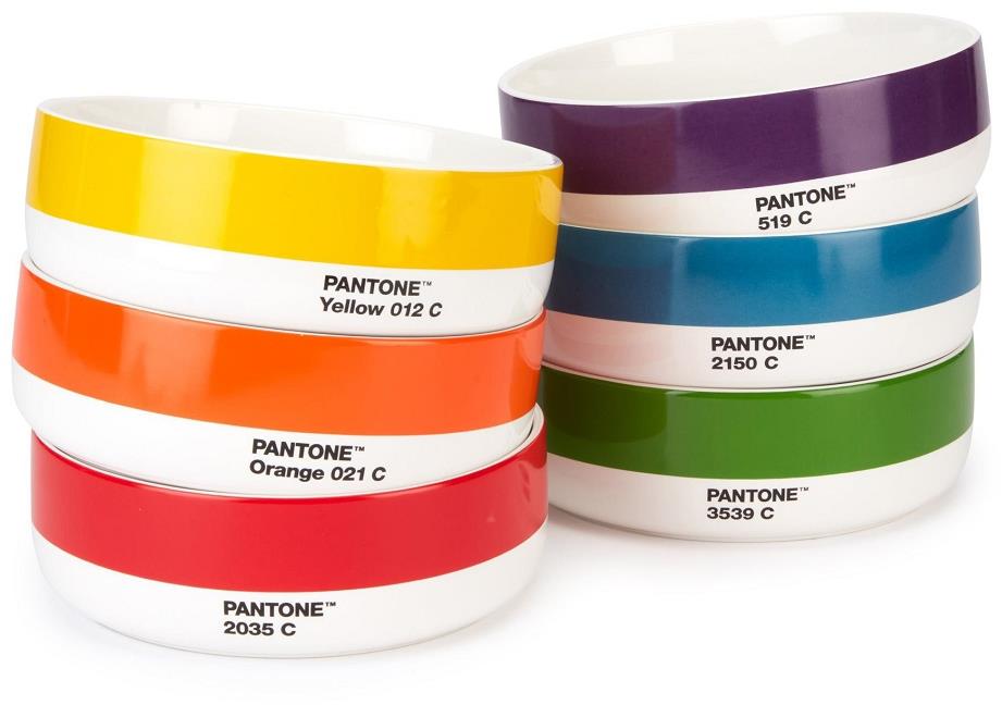 Pantone Polévková miska - mix barev - sada 6 ks