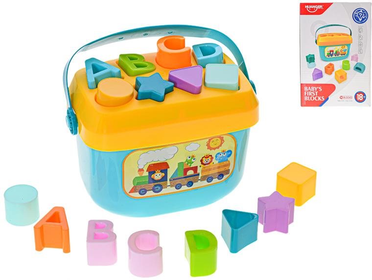 Mikro-Trading Vkládačka 20 × 12 × 13 cm s čísly a tvary