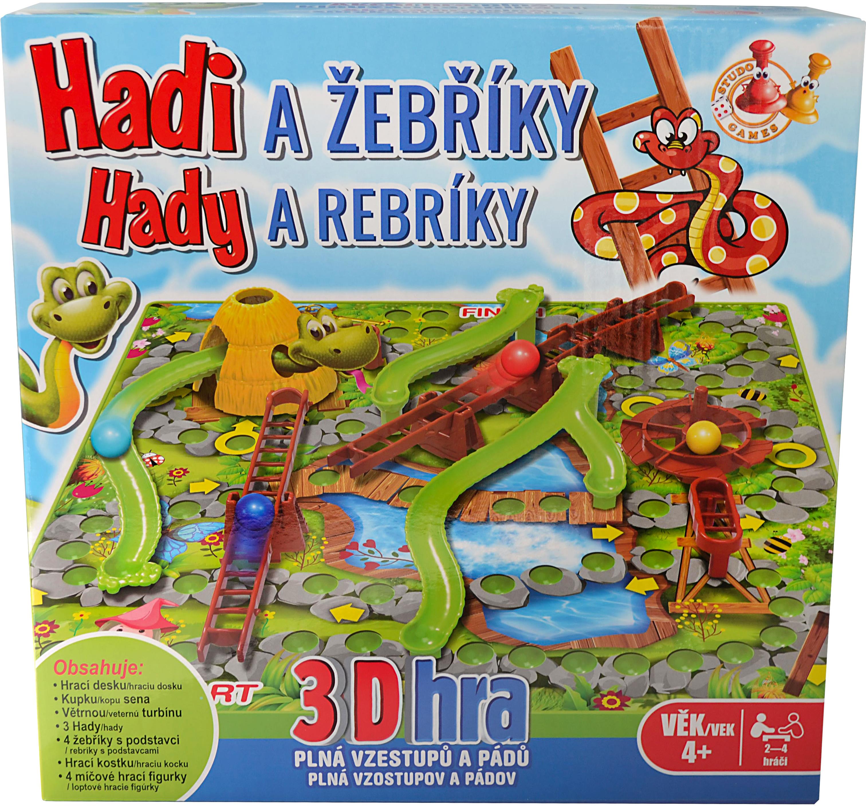 3D hadi a žebříky
