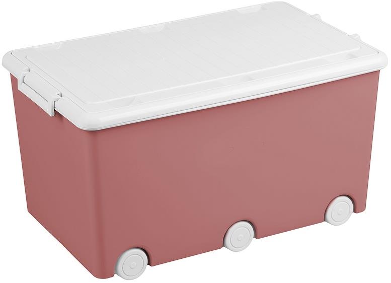 TEGA BABY Víceúčelový box na hračky růžový