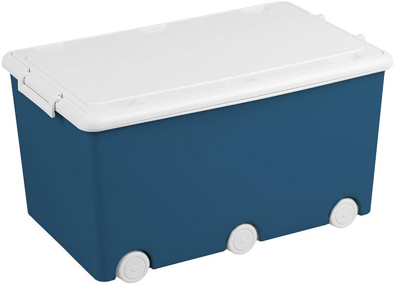 TEGA BABY Víceúčelový box na hračky modrý