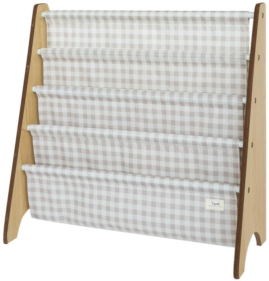 3 Sprouts Stojan na knížky Recycled Gringham/Beige
