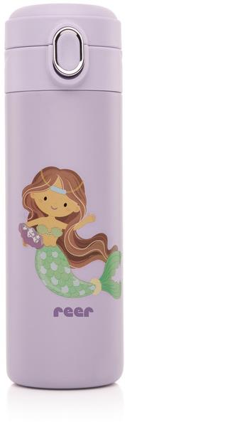 REER Láhev s brčkem 350 ml fialová