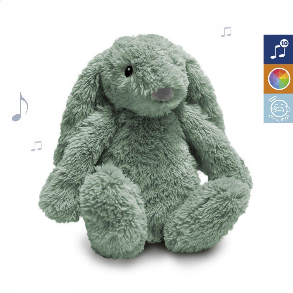 ZAZU - Králíček RO s nočním světlem a USB nabíjením zelený