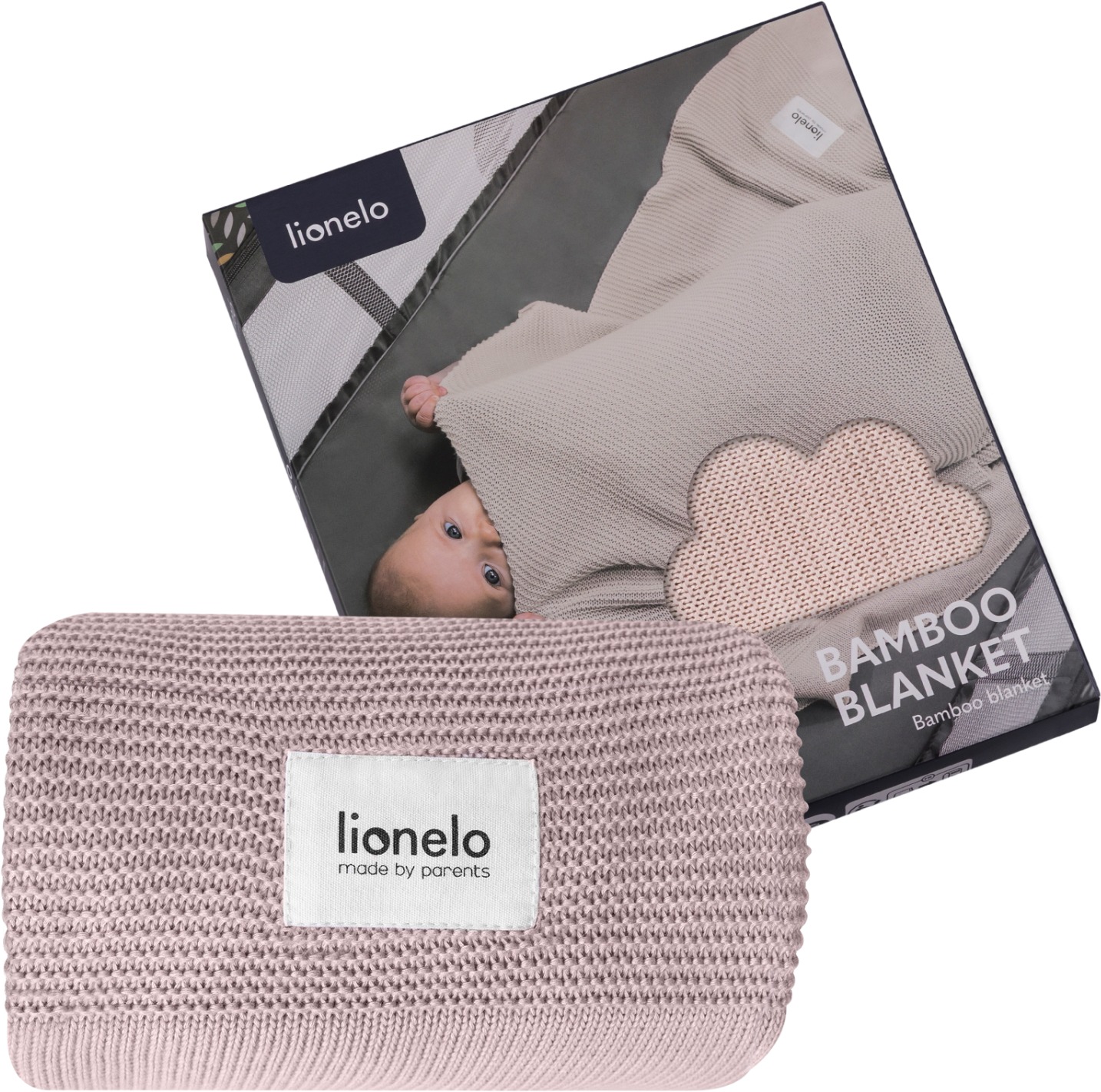 Lionelo Bambusová dečka Bamboo Blanket Pink