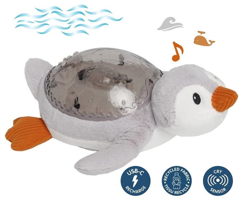 Cloud b Tranquil Penguin Eco Tučňák - noční světlo pro děti