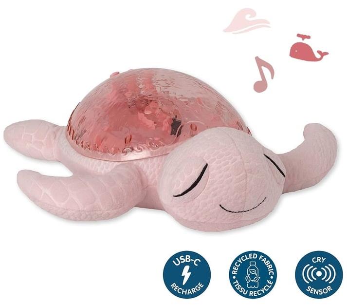 Růžová želva Cloud b Tranquil Turtle pro uklidňující spánek dětí
