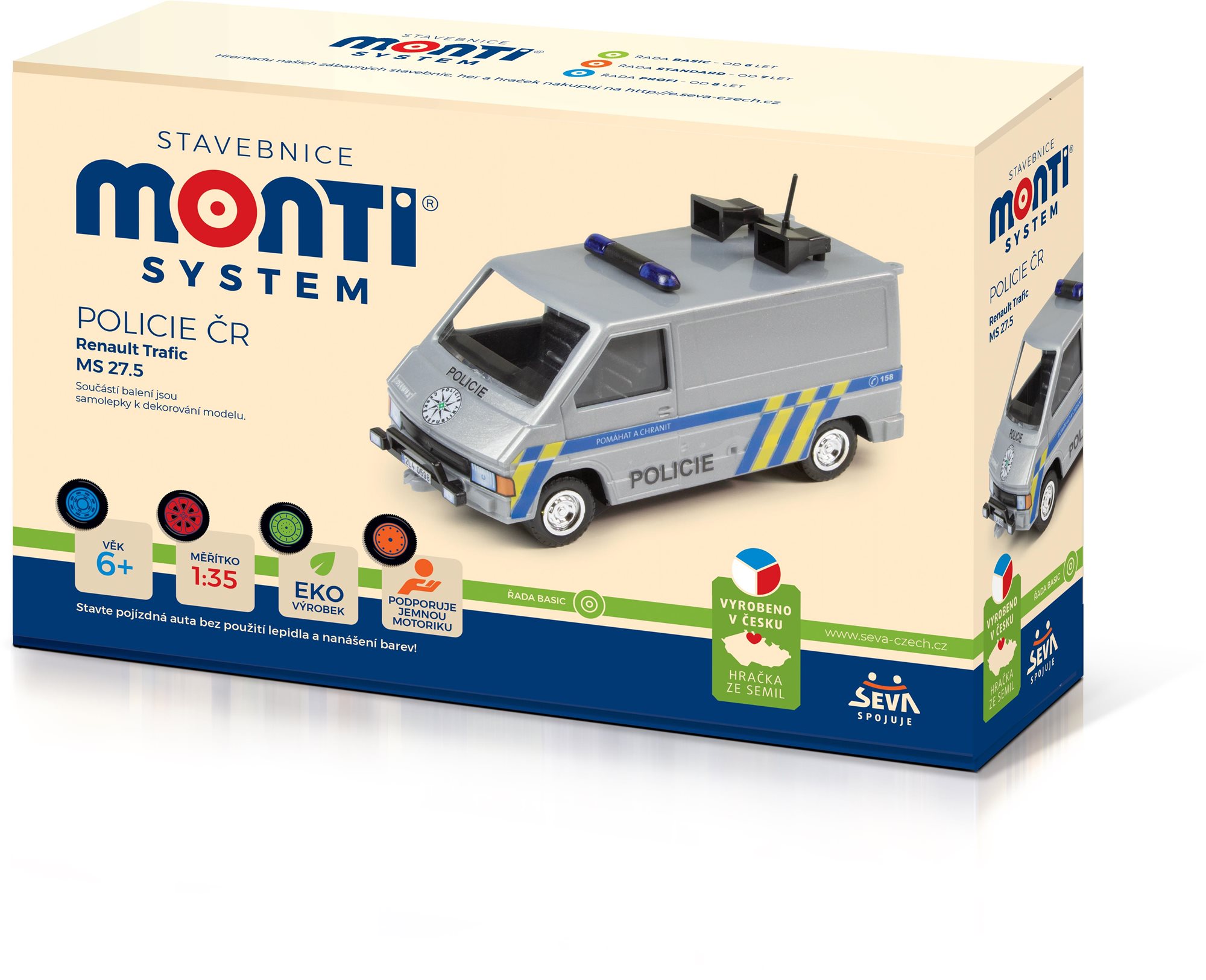 SEVA Monti System MS 27,5 - Policie ČR Renault Trafic 1:35