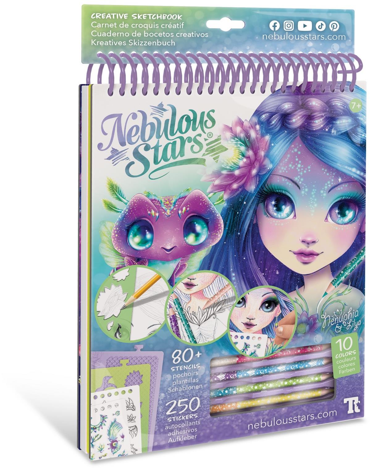 Nebulous Stars Kreativní sketchbook Nenuphia