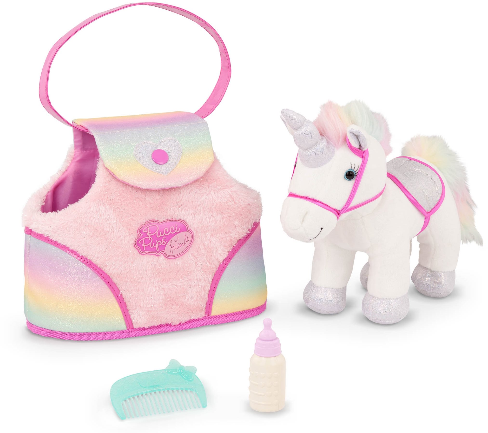 Pucci Pups Jednorožec v kabelce Rainbow Bag