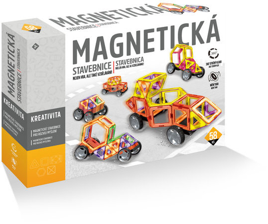 Magnetická stavebnice 58 ks