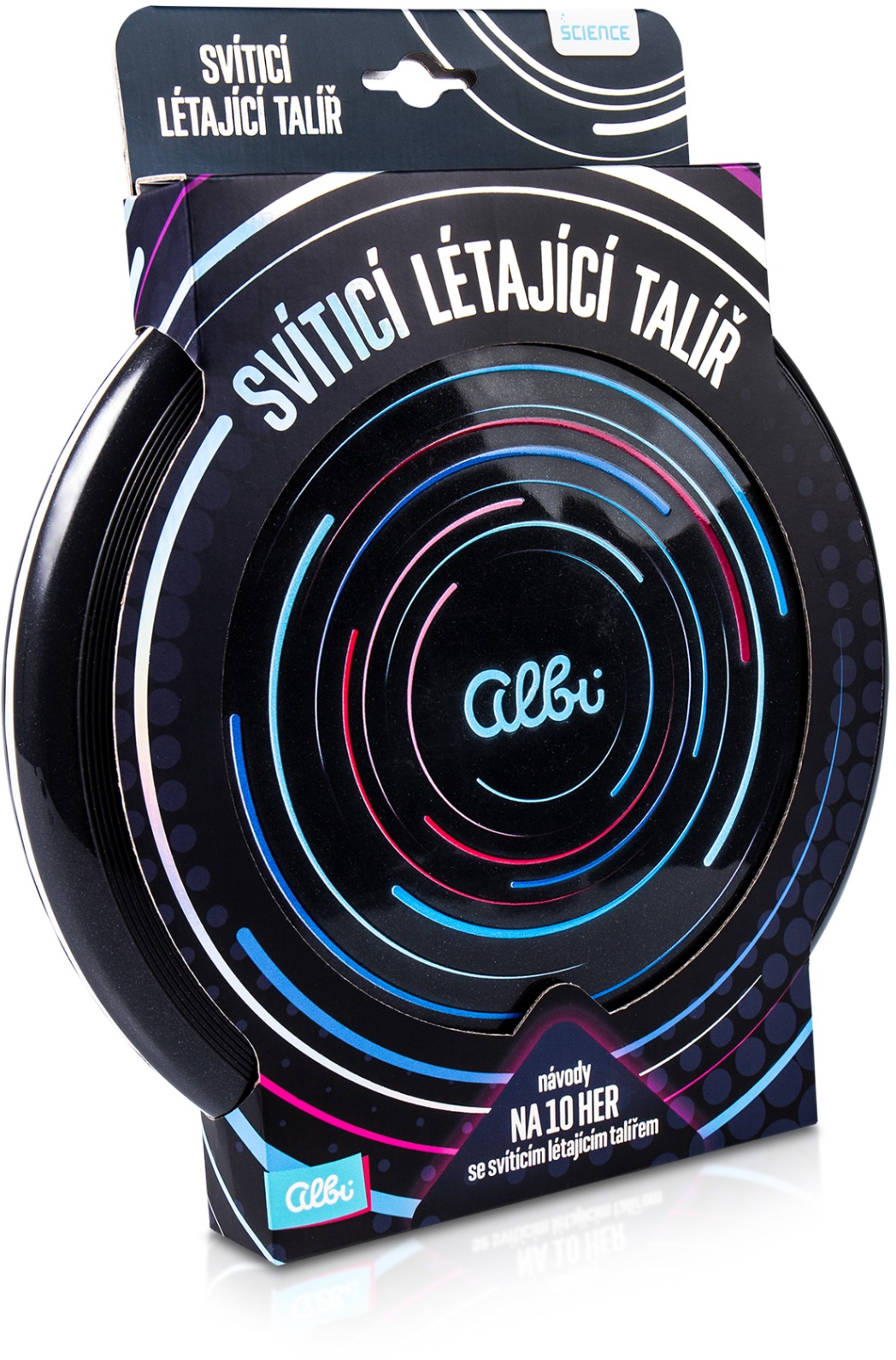 Svíticí létající talíř
