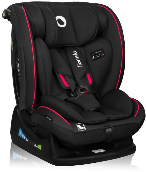 Lionelo Aart i-Size Black Carbon Red