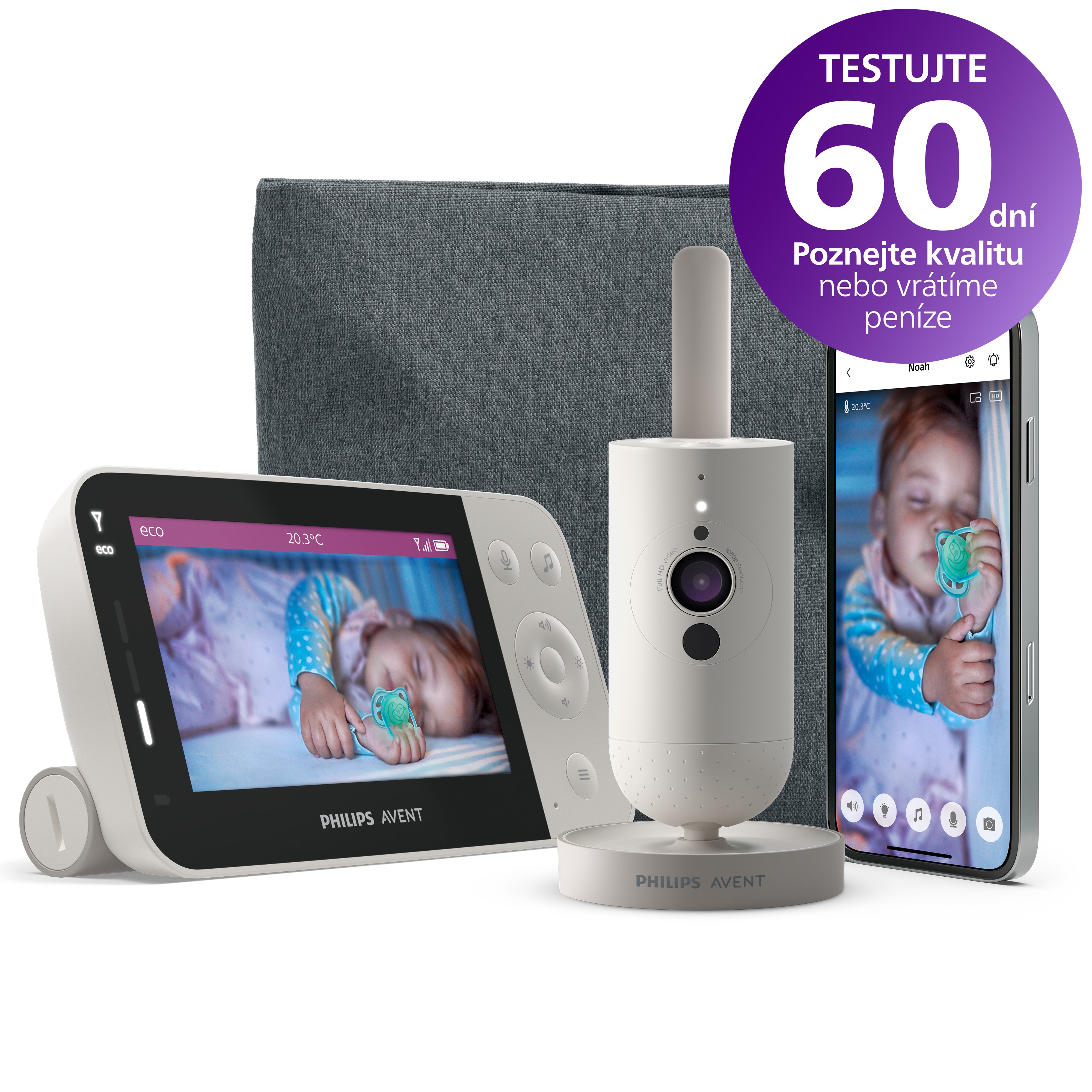 Philips AVENT SCD953/26 Connected chytrá video chůvička