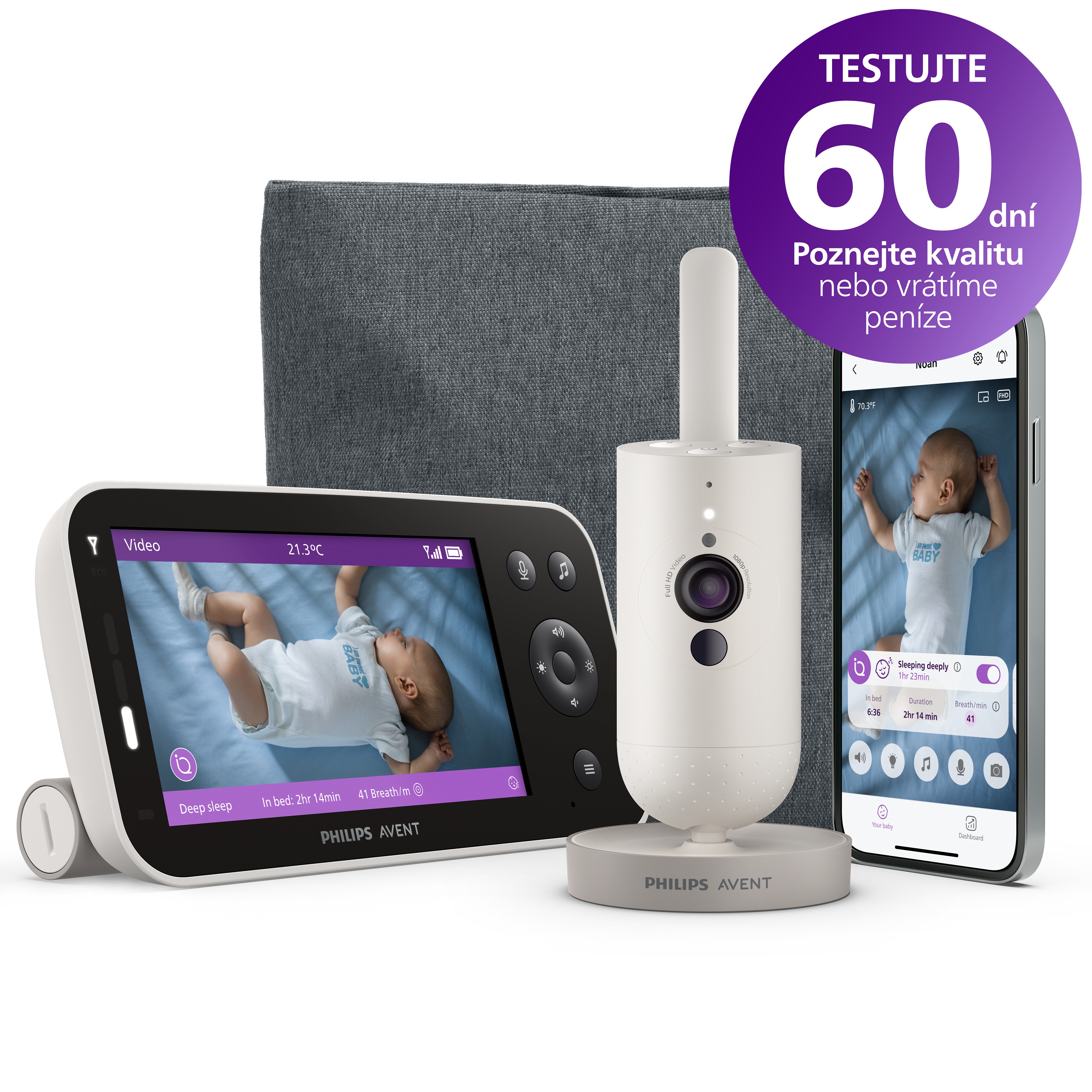 Philips AVENT SCD971/26 Premium Connected chytrá video chůvička